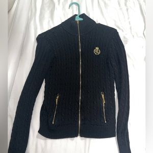 Ralph Lauren Black Zip Up